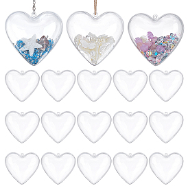 25шт. пластиковые большие подвески, сердце