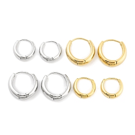 304 Stainless Steel Huggie Hoop Earrings for Women, with 316 Surgical Stainless Steel Ear Pins