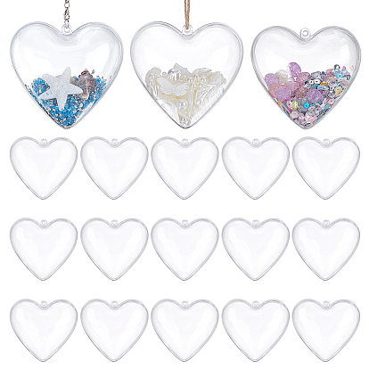 25шт. пластиковые большие подвески, сердце
