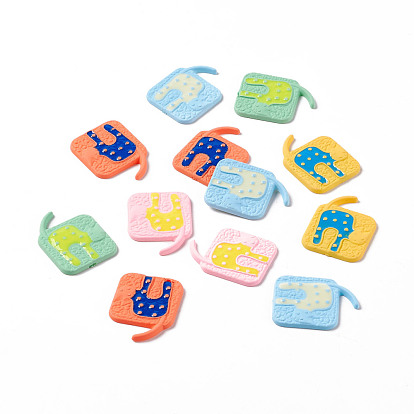 OPaque Resin Cabochons, Cat in The Square