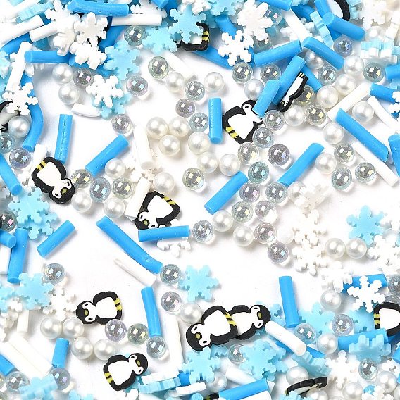 Ручной полимерной глины кабошонов, пингвин