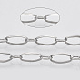 304 Stainless Steel Cable Chains, with Spool, Soldered