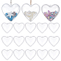 25шт. пластиковые большие подвески, сердце