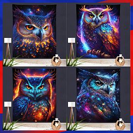 Owl tapestry watercolor fabric decorative tapestry background wall hanging canvas