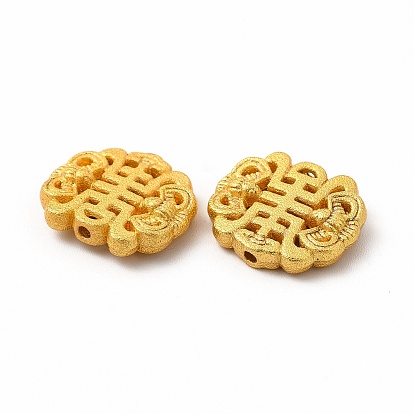 Rack Plating Alloy Beads, Chinese Character Shou
