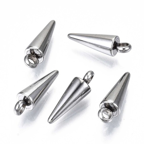 201 Stainless Steel Pendants, Cone