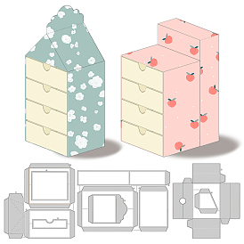 3 шт 3 стили трафареты для штампов из углеродистой стали, для diy scrapbooking, Фотоальбом, декоративная бумага для тиснения, цвет нержавеющей стали, ящик стола