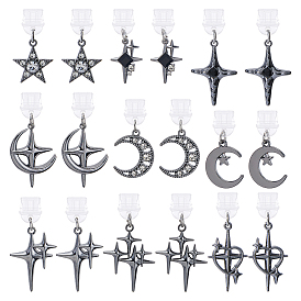 18 шт. 9 стильные мобильные пылезащитные заглушки из ПВХ, Сплав с подвесками, разнообразные