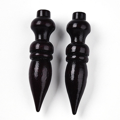 Из натурального дерева большие кулоны, окрашенные, половине просверлил