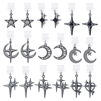 18 шт. 9 стильные мобильные пылезащитные заглушки из ПВХ, Сплав с подвесками, разнообразные