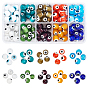 150 Pcs 10 Colors Handmade Evil Eye Lampwork Round Beads