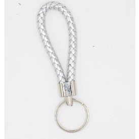 Застежки для ключей из искусственной кожи, с железными выводами и ccb пластиковыми выводами