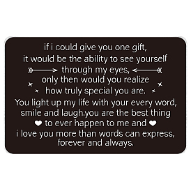 1 ПК прямоугольные из нержавеющей стали пустые термотрансферные карты, с 1 бумажными конвертами для ПК