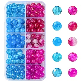 10 цвета кракелюра и запекания, окрашенные и имитирующие нефрит стеклянные бусины, круглые