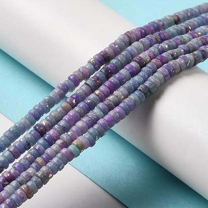 Natural Dolomite Beads Strands, with Synthetic Opal, Dyed, Disc, Heishi Beads