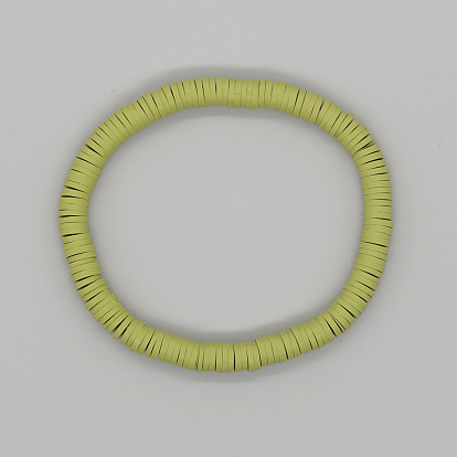 Однотонный минималистичный женский браслет в богемном этническом стиле с керамическими бусинами диаметром 6 мм