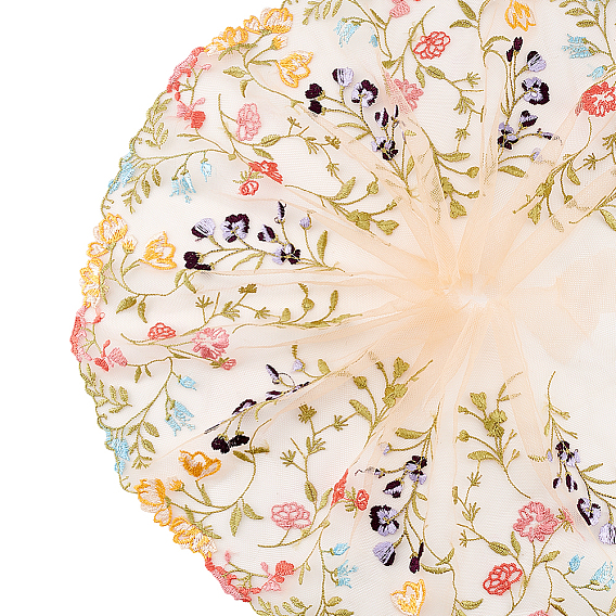 2 ярдов полиэстеровой сетчатой ткани с цветочной вышивкой, аксессуары для одежды