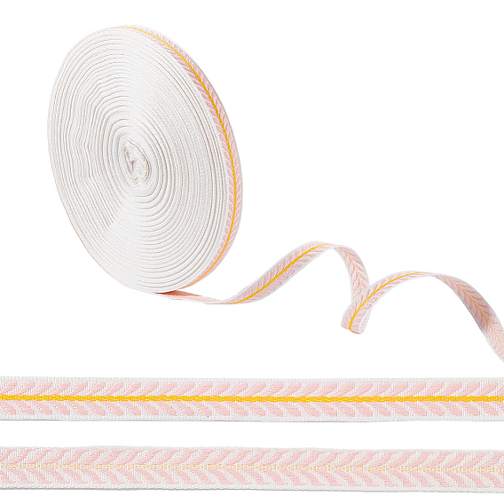 Полиэфирная лента с узором из листьев, для пошива одежды из ткани аксессуары