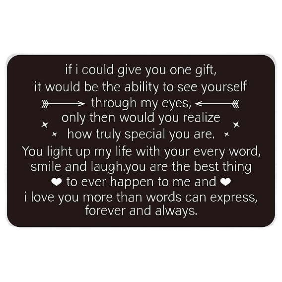 1 ПК прямоугольные из нержавеющей стали пустые термотрансферные карты, с 1 бумажными конвертами для ПК