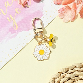 Подвеска из сплава эмали, Сплав с застежками когтя омара, пчелы/цветок