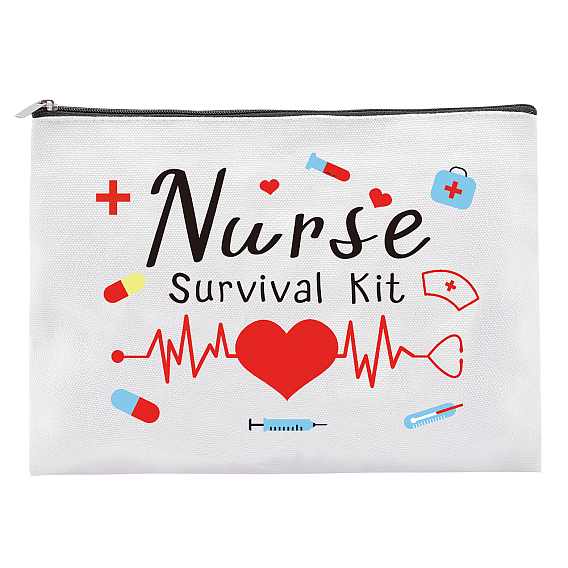 Холщовая сумка, универсальная дорожная косметичка на молнии