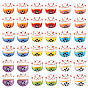 36Pcs 9 Colors Handmade Porcelain Beads, Hand Painted Ceramic Beads, Famille Rose Porcelain, for DIY Accessories, Fortune Cat