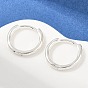 Круглые 925 серьги-кольца из стерлингового серебра