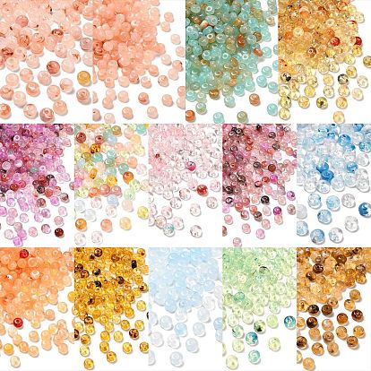 Прозрачные акриловые бусины, плоско-круглые