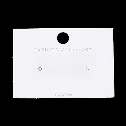 Бумажные карты дисплей ювелирных изделий, одна пара карточек для демонстрации сережек, прямоугольные