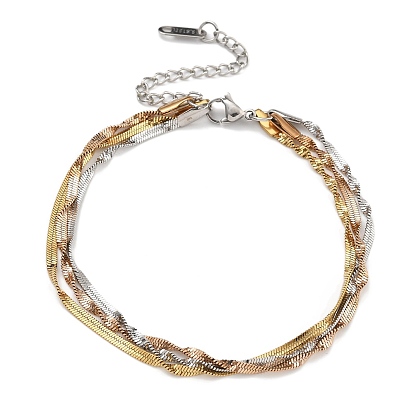 304 из нержавеющей стали цепи браслеты елочка