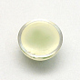 Resin Cabochons, Dome, Half Round, with Dried Flower inside, 13.5~14x7~8.5mm