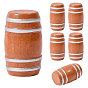 6шт. деревянные фигурки пивных бочек в качестве украшений, Микропейзаж, украшения для рабочего стола в машине, дома