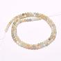 Natural Multi-Moonstone Beads Strands, Dyed, Faceted, Round