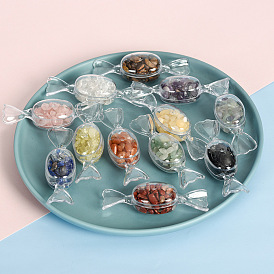 Natural Crystal Semi-Precious Candy Raw Stone Ornament Desktop Decoration Gift Crafts