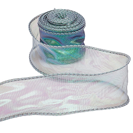 Полиэстеровая переливающаяся лента, декоративная лента для рукоделия