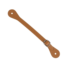 Sangles d'éperon en cuir pu, sangles de bottes réglables pour cuissardes, avec fermoir en alliage de zinc, pour fournitures équestres