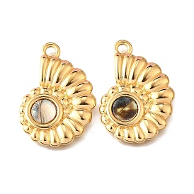 304 из нержавеющей стали акриловые подвески, очарование раковины, вакуумное покрытие pvd