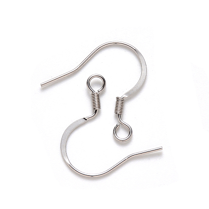 China Factory 304 Stainless Steel French Earring Hooks, Flat