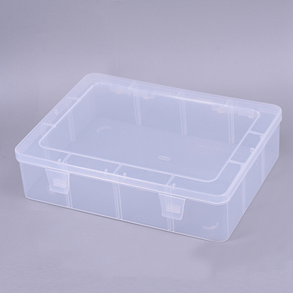 PP Plastic Box, with Flip Cup, Rectangle