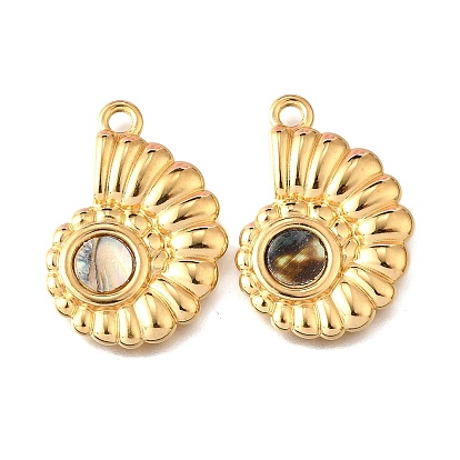 304 из нержавеющей стали акриловые подвески, очарование раковины, вакуумное покрытие pvd