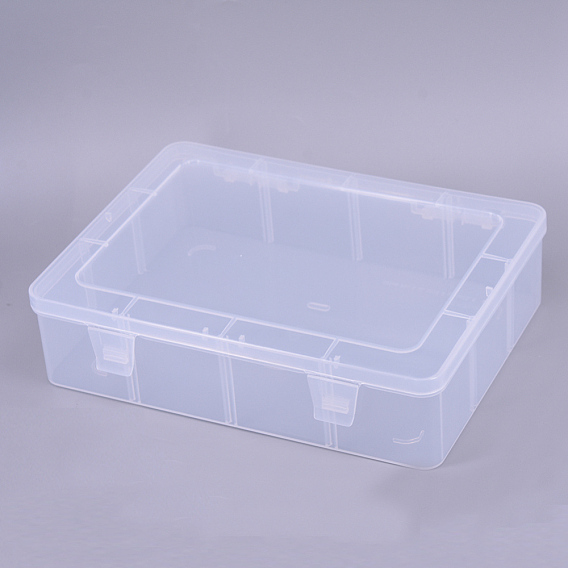 PP Plastic Box, with Flip Cup, Rectangle