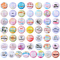 1Bag Glass Cabochons, Half Round