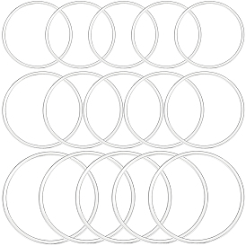 30шт. 3 стили латунные соединительные кольца, долговечный, круглые кольца