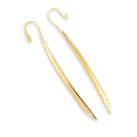 Signets en alliage métallique, 119x6x3mm, Trou: 2mm