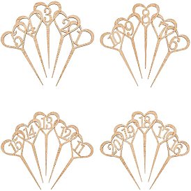 Номер стола карты, деревянная свадебная настольная карта, номерная карточка с номером от 1 до 20