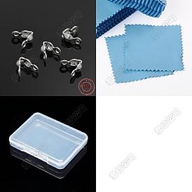 24 piezas 925 puntas de cuentas de plata esterlina