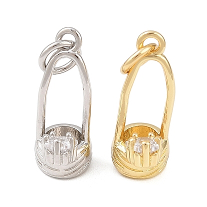 Латунные микро проложить кубического циркония подвески, клетка, без кадмия и без свинца, стойки покрытие, долговечный, с целью перехода в кольце