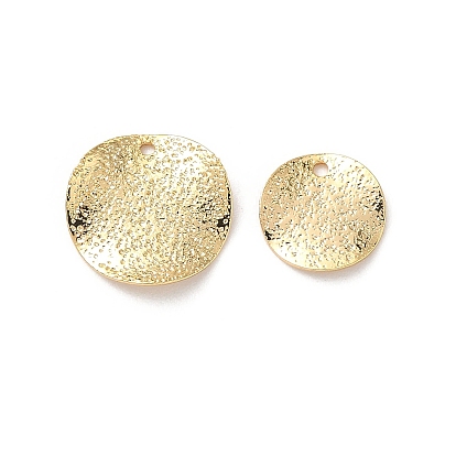 Латунные подвески, плоский круглый шарм, , без никеля 