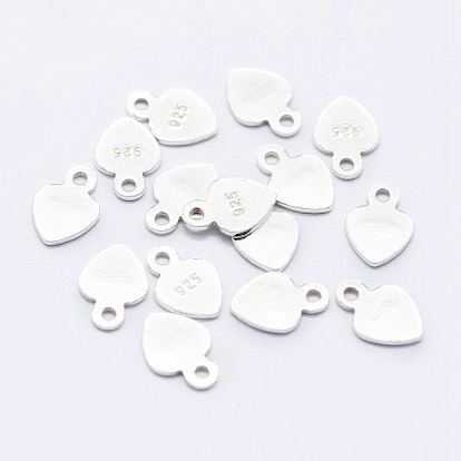 925 лапки из стерлингового серебра, с печатью 925, сердце