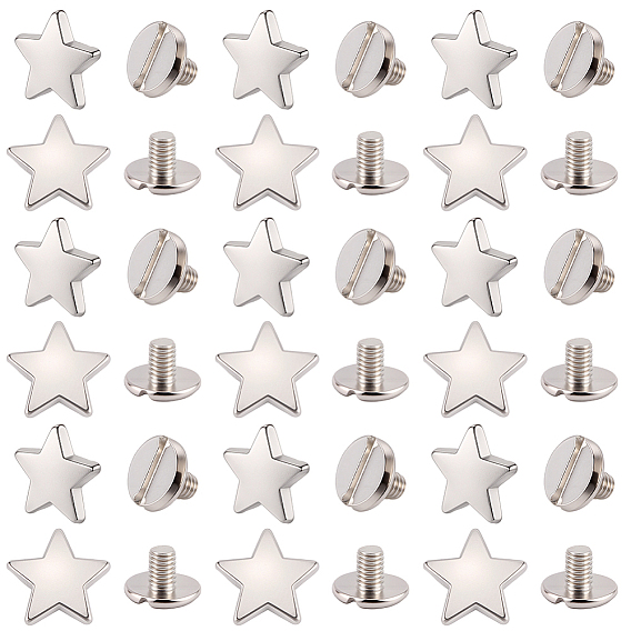 50комплект заклепок из сплава, звезда, для кошелька сумка обувь панк-рок кожаный ремесленный ремень для одежды